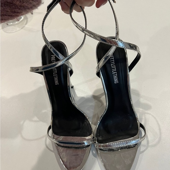 Worn once, pretty little thing heels size 7 - Picture 2 of 3